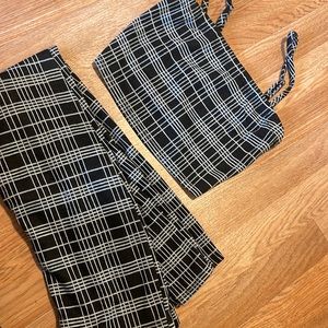 Plaid Two piece set